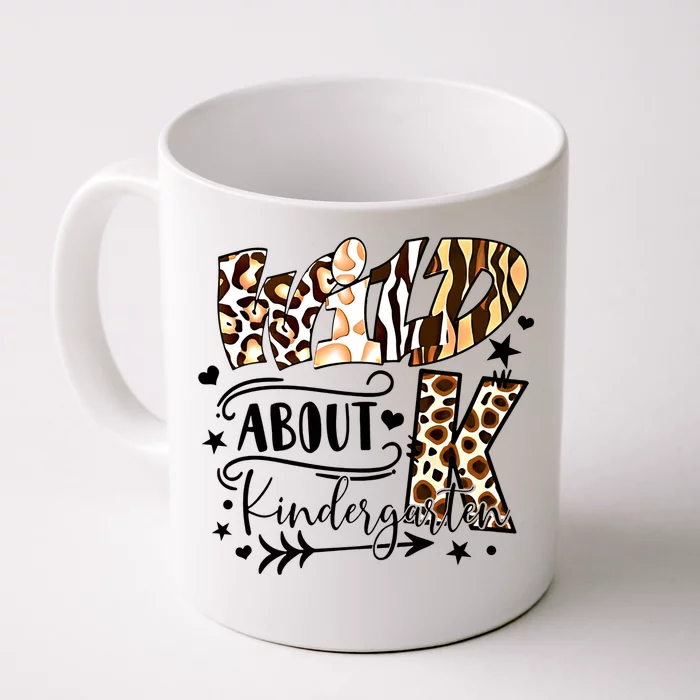 Wild About Kindergarten Teacher First Day Of School Leopard Great Gift Front & Back Coffee Mug