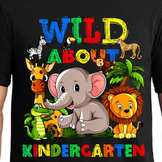 Wild About Kindergarten Teacher Student Back To School Gift Pajama Set