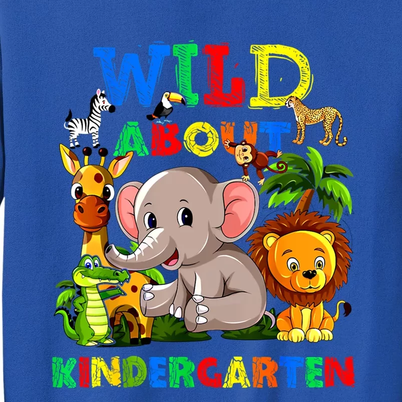 Wild About Kindergarten Teacher Student Back To School Gift Sweatshirt