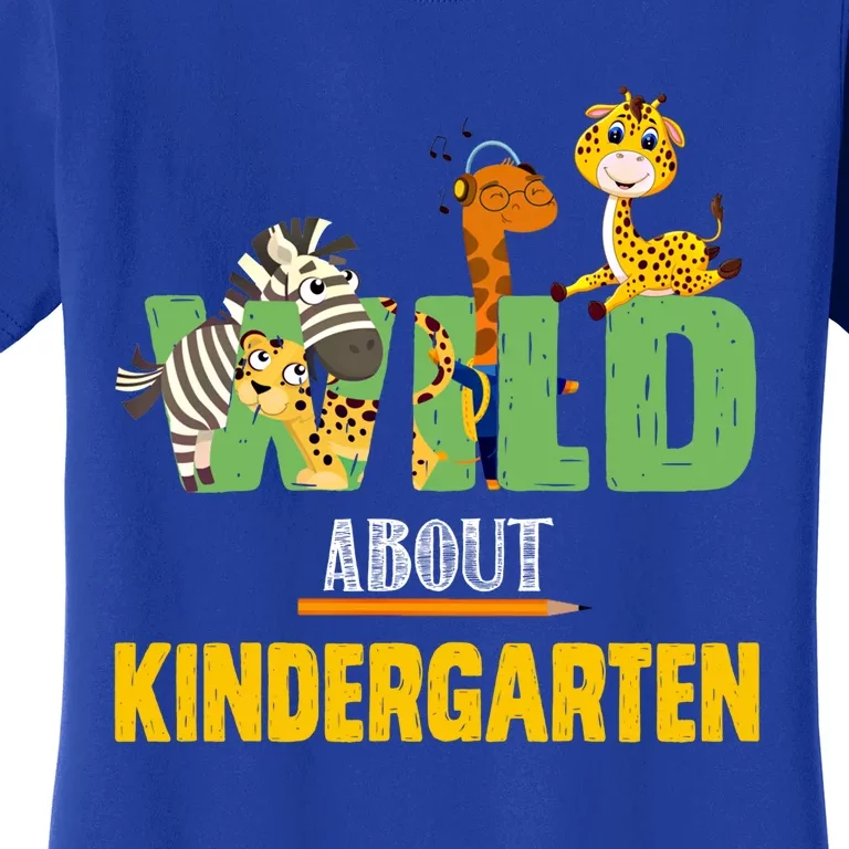 Wild About Kindergarten Great Gift Student Back To School Cute Gift Women's T-Shirt