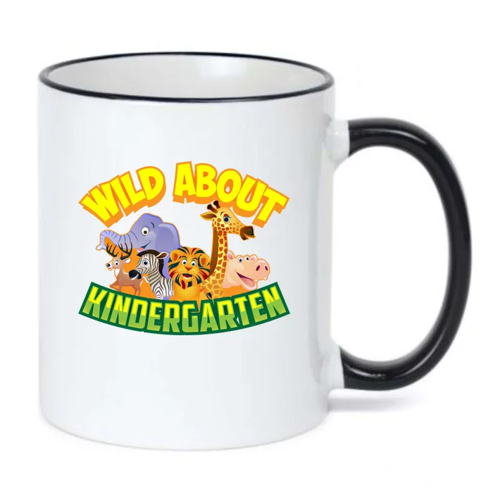 Wild About Kindergarten Cool Preschool Funny Zoo Art Gift Cool Gift Black Color Changing Mug