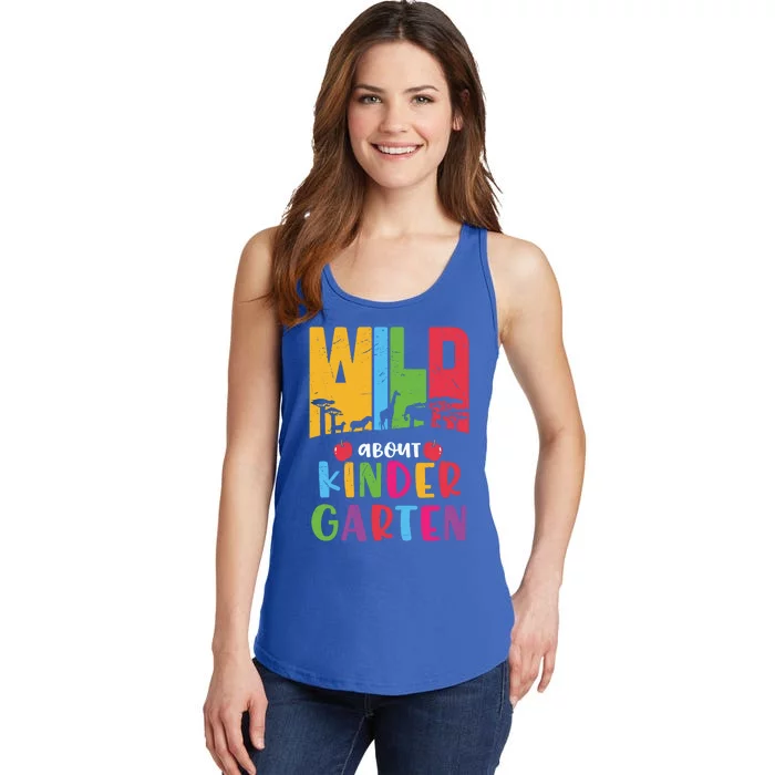 Wild About Kindergarten Cute Kindergarten Cute Gift Ladies Essential Tank