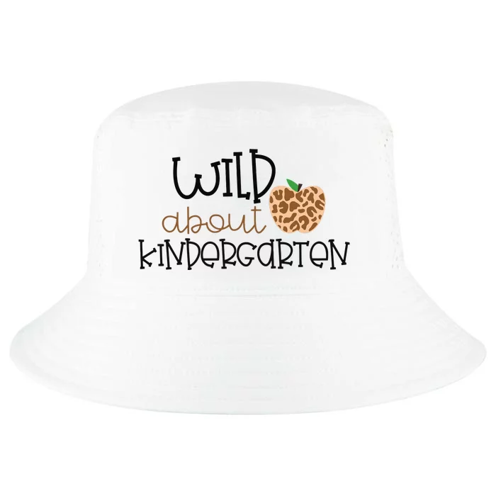 Wild About Kindergarten Leopard School Grade Teacher Gift Cool Comfort Performance Bucket Hat