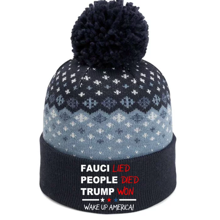 Wake Up America The Baniff Cuffed Pom Beanie