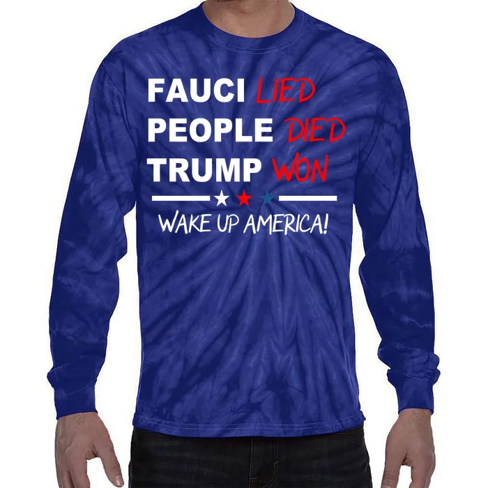 Wake Up America Tie-Dye Long Sleeve Shirt