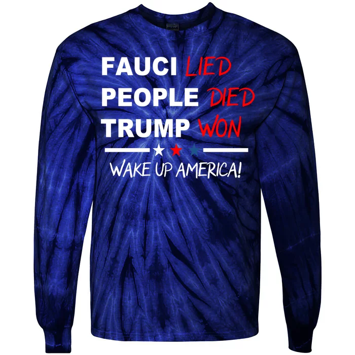 Wake Up America Tie-Dye Long Sleeve Shirt