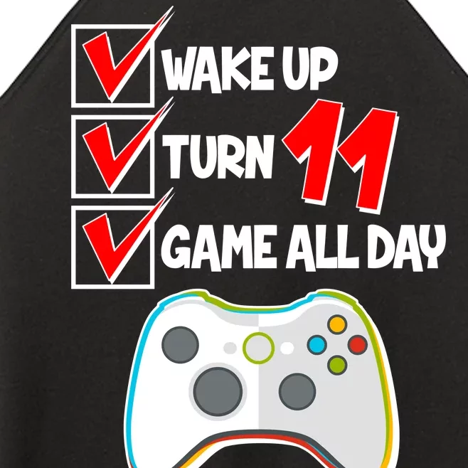 Wake Up Turn Eleven Game All Day 11th Birthday Women’s Perfect Tri Rocker Tank