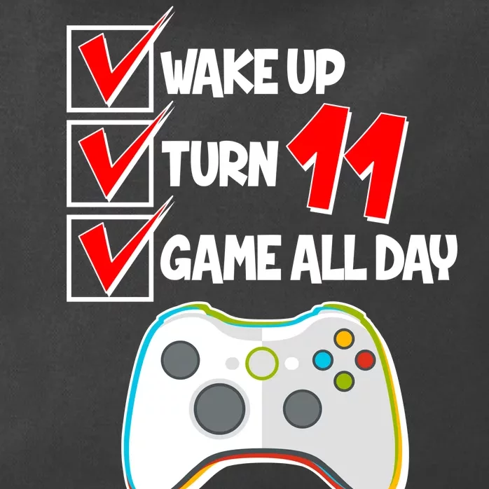 Wake Up Turn Eleven Game All Day 11th Birthday Zip Tote Bag