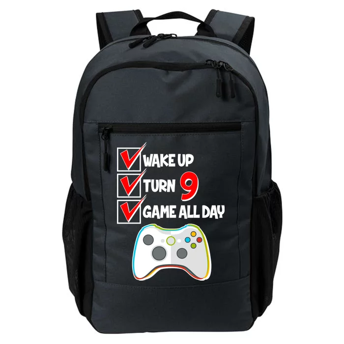 Wake Up Turn Nine Game All Day 9th Birthday Daily Commute Backpack