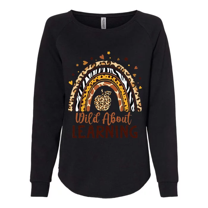 Wild About Learning Teacher Back To School Teaching Womens California Wash Sweatshirt