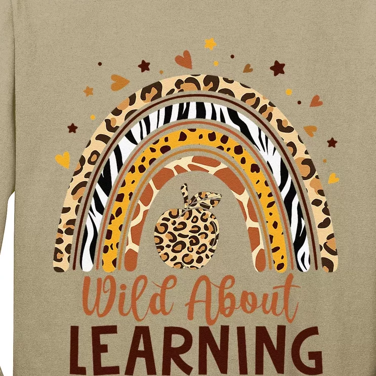 Wild About Learning Teacher Back To School Teaching Long Sleeve Shirt