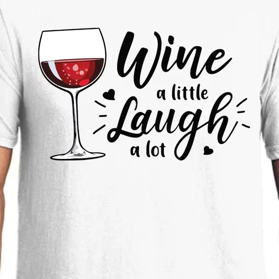 Wine A Little Laugh A Lot Funny Wine Lover Gifts Pajama Set