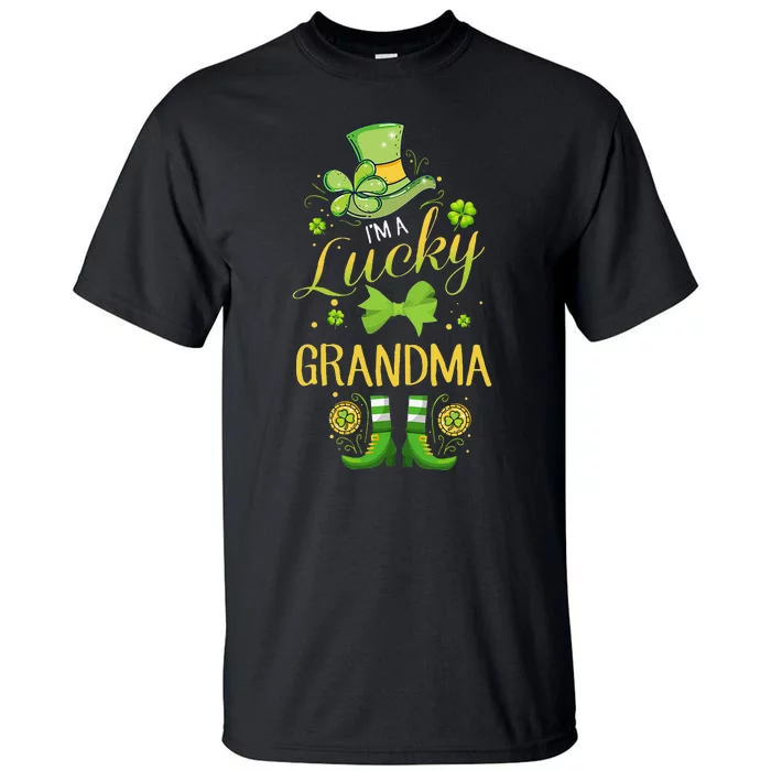 WoI'm A Lucky Grandma St Patty's Day Gift For Grandmother Tall T-Shirt