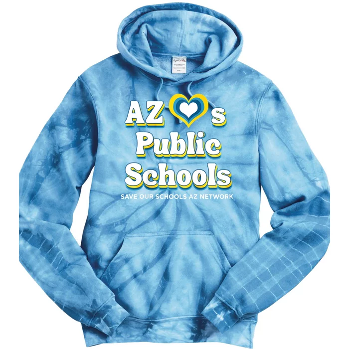 Womens AZ Loves Public Schools Tie Dye Hoodie