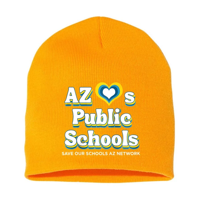 Womens AZ Loves Public Schools Short Acrylic Beanie