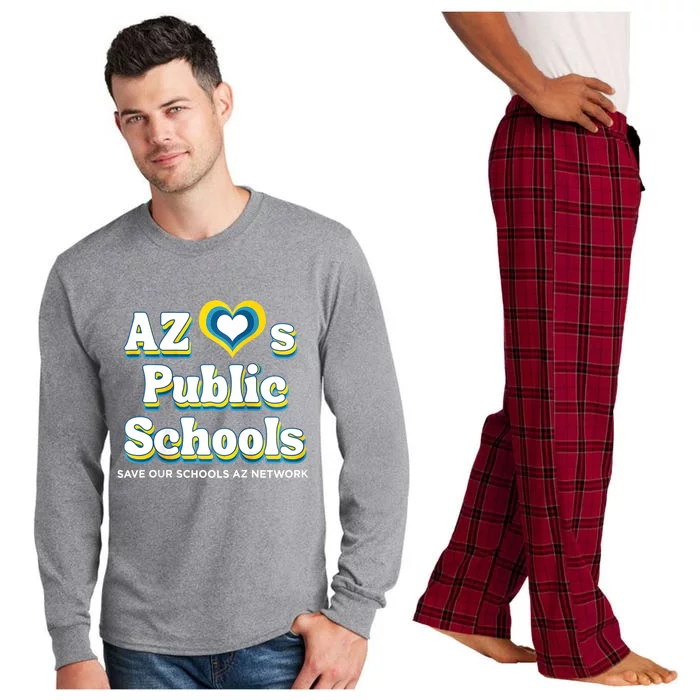 Womens AZ Loves Public Schools Long Sleeve Pajama Set