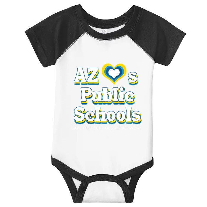 Womens AZ Loves Public Schools Infant Baby Jersey Bodysuit