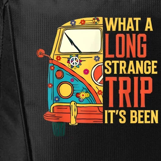 What A Long Strange Trip ItS Been 70s Hippie Camping Lover City Backpack