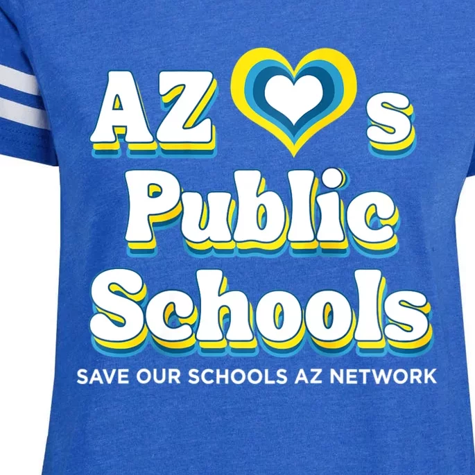 Womens AZ Loves Public Schools Enza Ladies Jersey Football T-Shirt