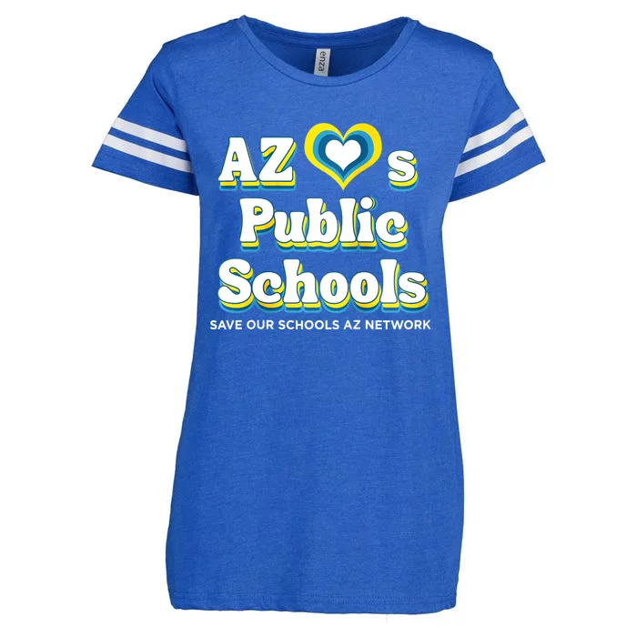 Womens AZ Loves Public Schools Enza Ladies Jersey Football T-Shirt