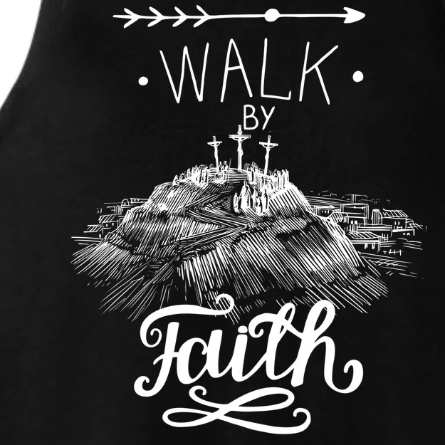 Walk By Faith Ladies Tri-Blend Wicking Tank