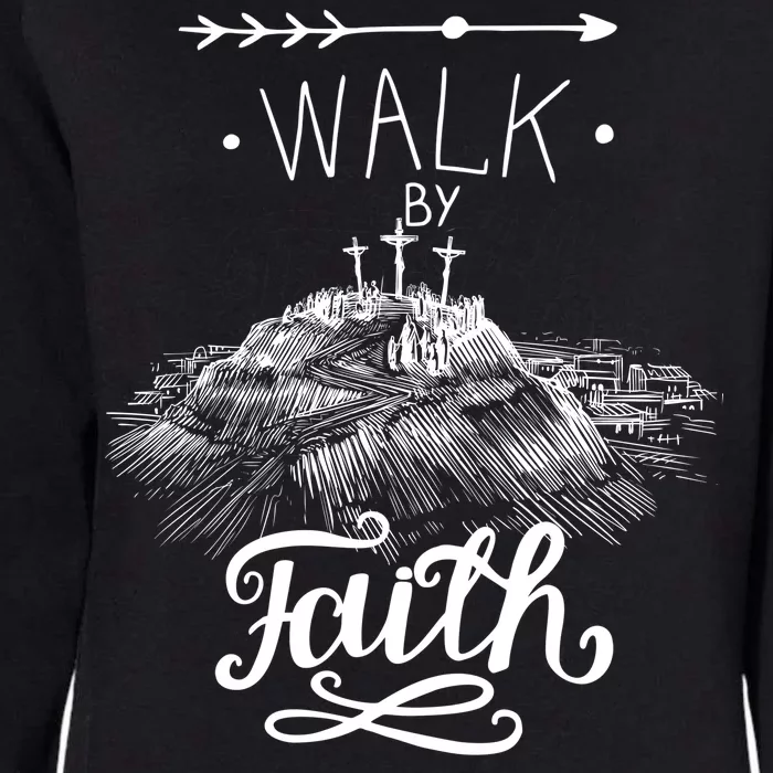 Walk By Faith Womens California Wash Sweatshirt