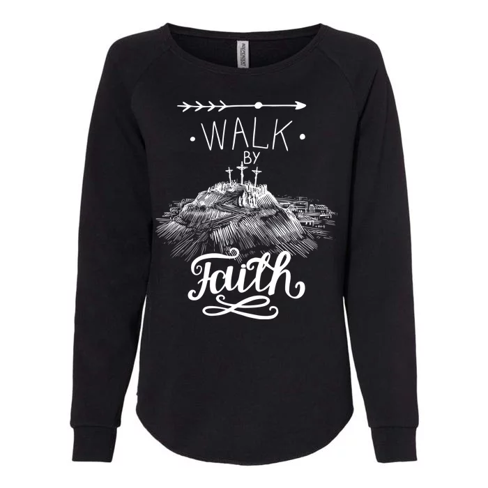 Walk By Faith Womens California Wash Sweatshirt