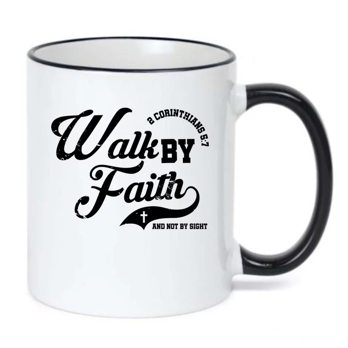 Walk By Faith And Not By Sight Black Color Changing Mug