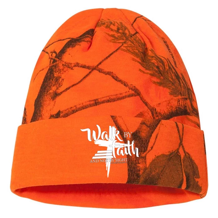 Walk By Faith Not By Sight Kati - 12in Camo Beanie