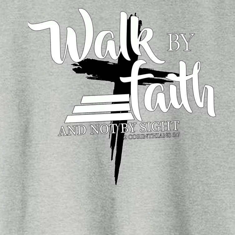 Walk By Faith Not By Sight Women's Crop Top Tee