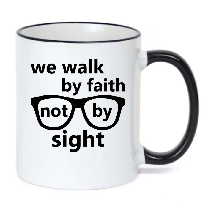 Walk By Faith Not By Sight Christian Black Color Changing Mug