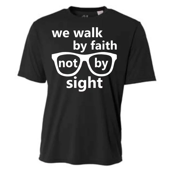 Walk By Faith Not By Sight Christian Cooling Performance Crew T-Shirt