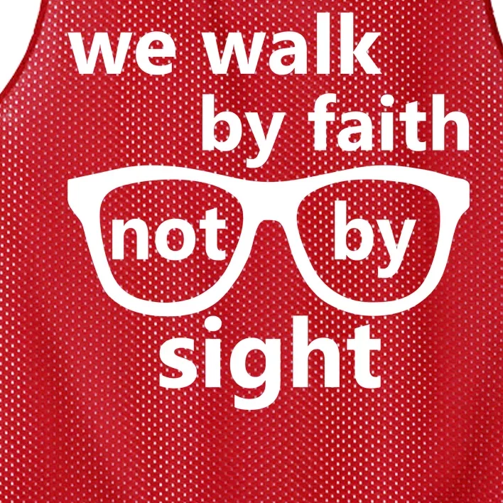 Walk By Faith Not By Sight Christian Mesh Reversible Basketball Jersey Tank