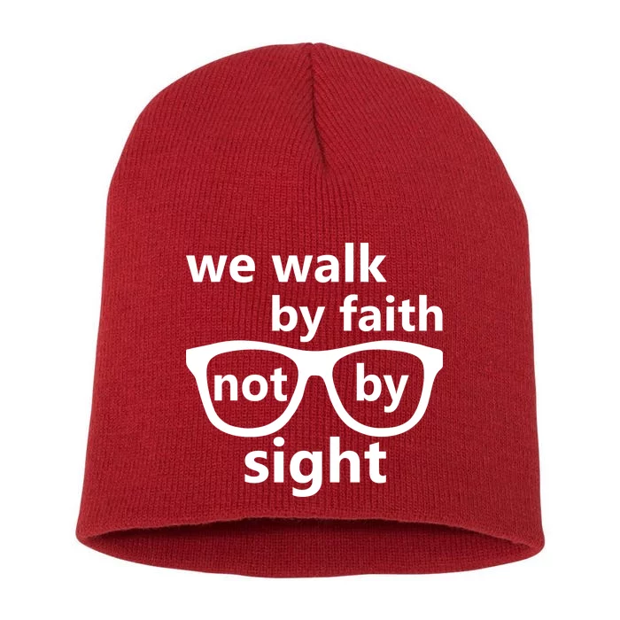 Walk By Faith Not By Sight Christian Short Acrylic Beanie