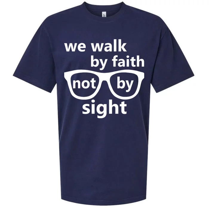 Walk By Faith Not By Sight Christian Sueded Cloud Jersey T-Shirt