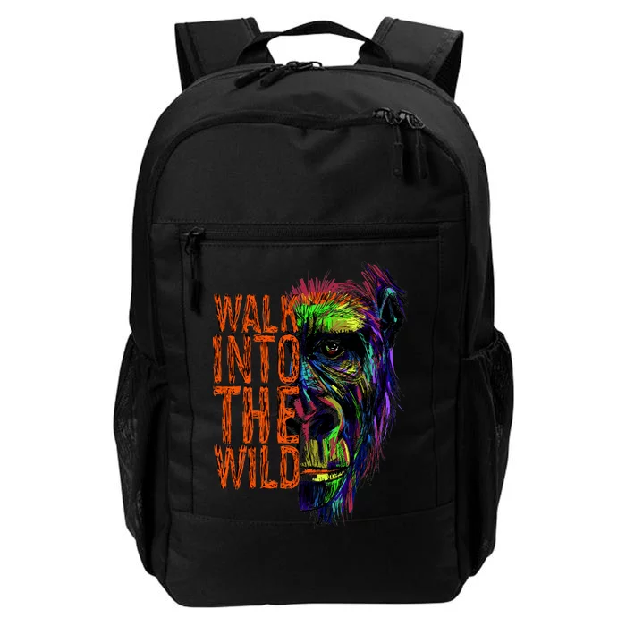 Walk Into The Wild Colorful Gorilla Daily Commute Backpack