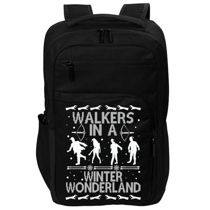 Walkers In A Winter Wonderland Impact Tech Backpack