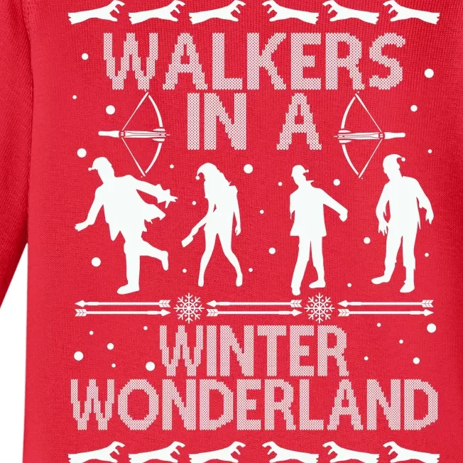 Walkers In A Winter Wonderland Baby Long Sleeve Bodysuit