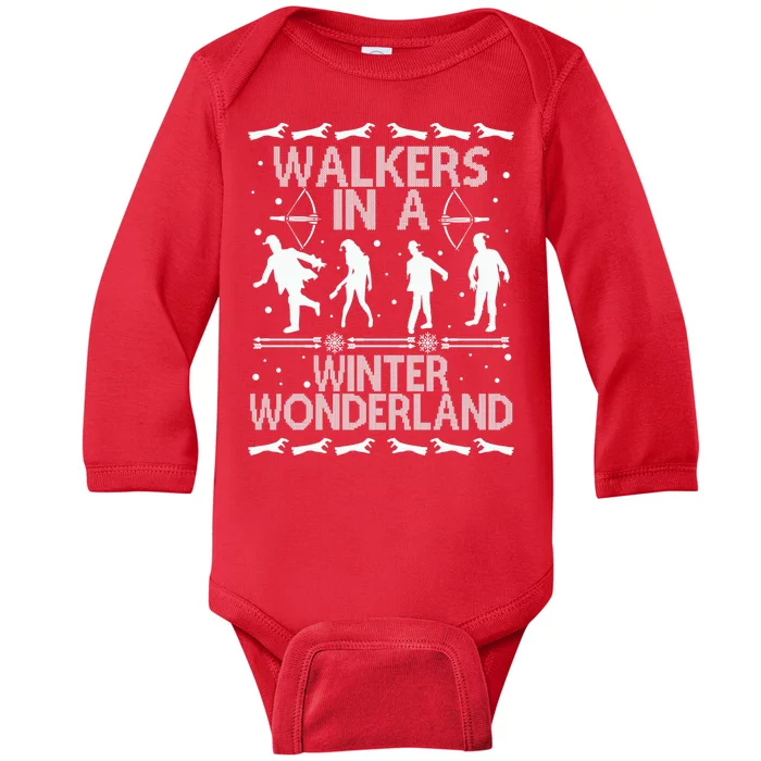 Walkers In A Winter Wonderland Baby Long Sleeve Bodysuit