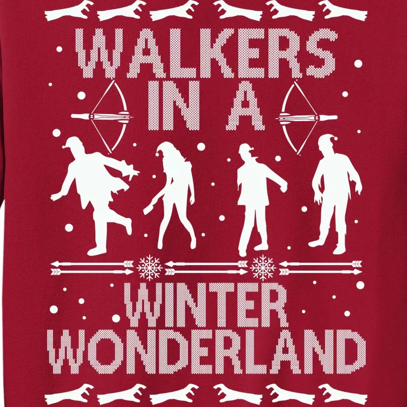 Walkers In A Winter Wonderland Tall Sweatshirt