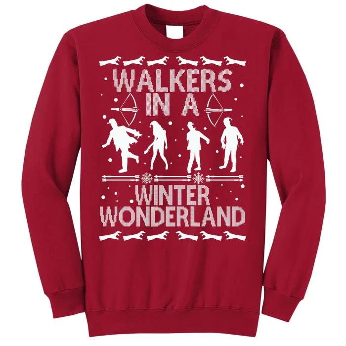 Walkers In A Winter Wonderland Tall Sweatshirt