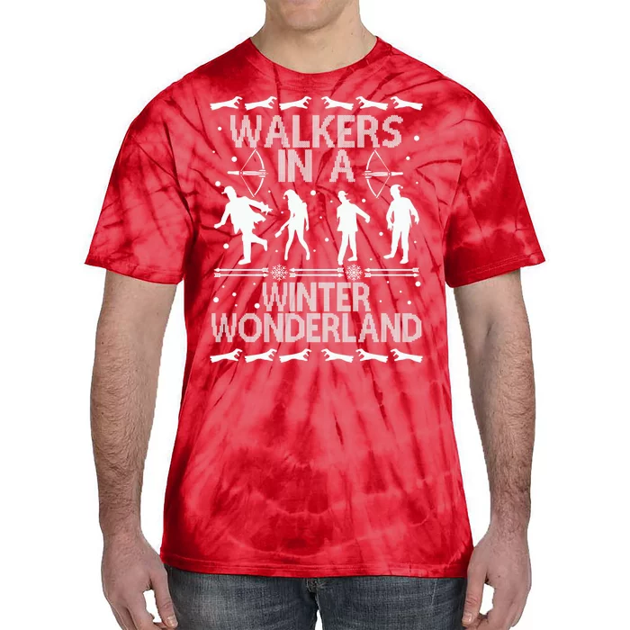 Walkers In A Winter Wonderland Tie-Dye T-Shirt