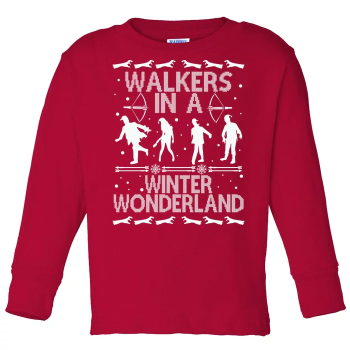 Walkers In A Winter Wonderland Toddler Long Sleeve Shirt