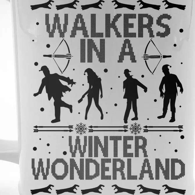 Walkers In A Winter Wonderland Front & Back Beer Stein