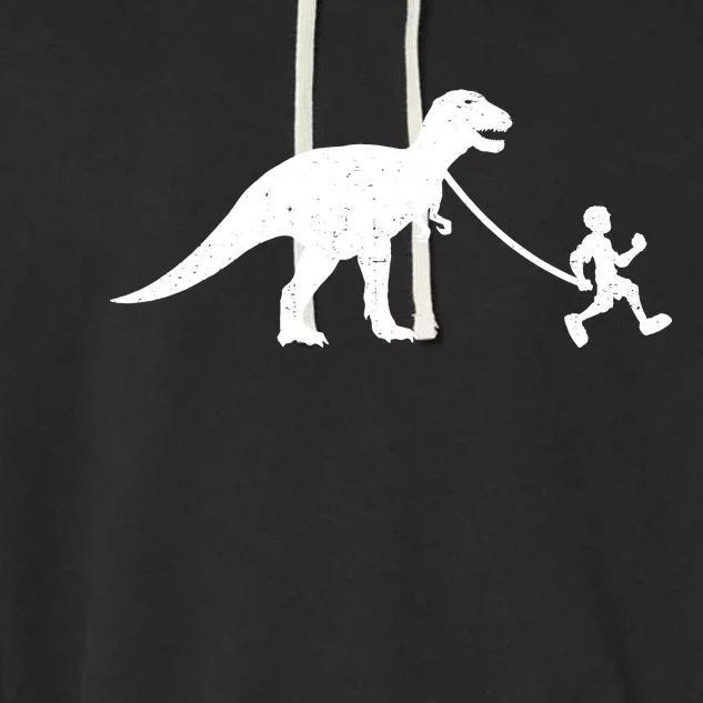 Walking My T-Rex Garment-Dyed Fleece Hoodie