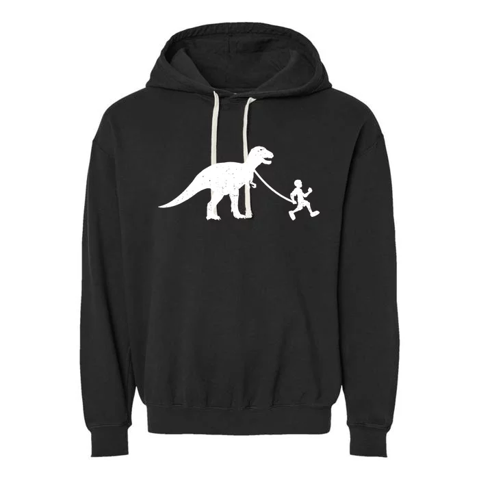 Walking My T-Rex Garment-Dyed Fleece Hoodie