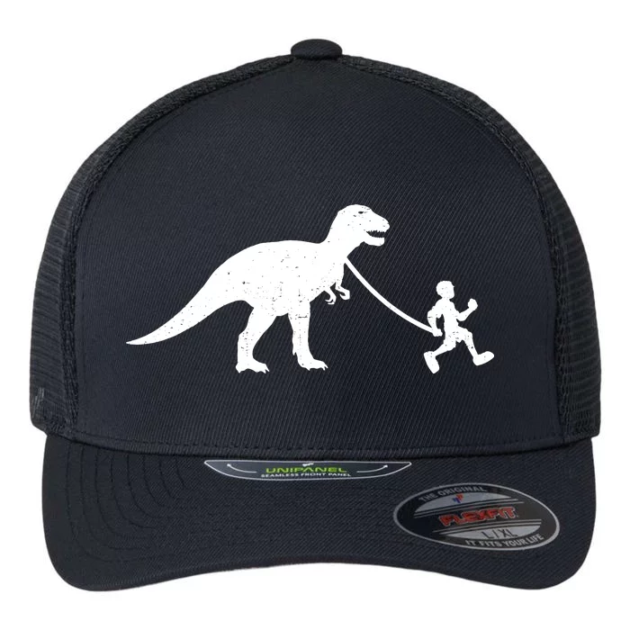 Walking My T-Rex Flexfit Unipanel Trucker Cap