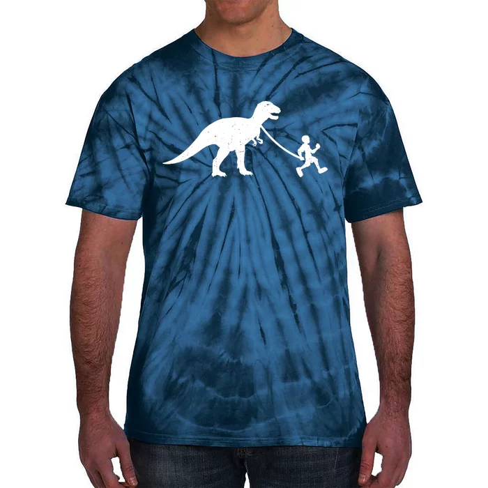 Walking My T-Rex Tie-Dye T-Shirt