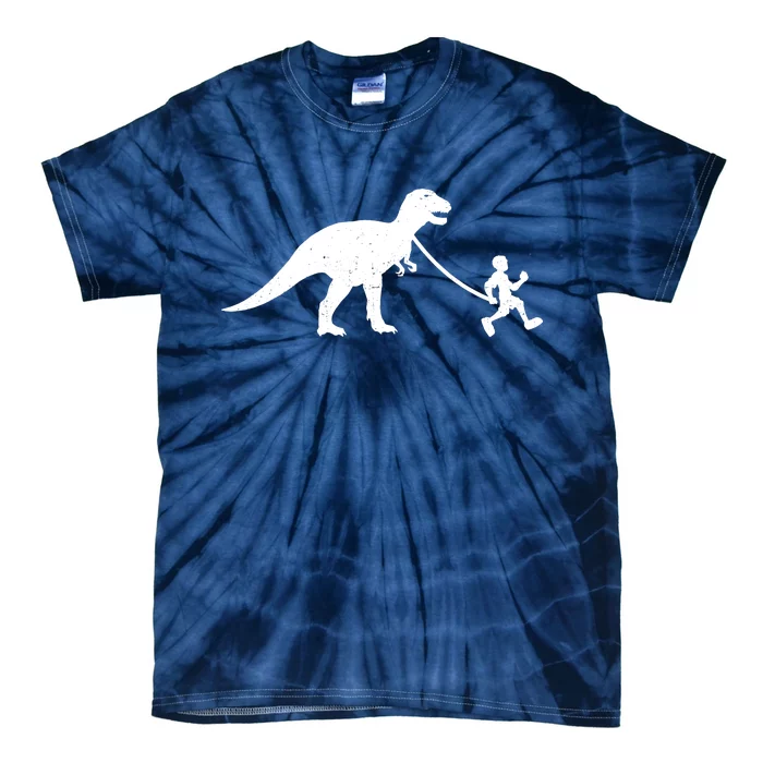 Walking My T-Rex Tie-Dye T-Shirt