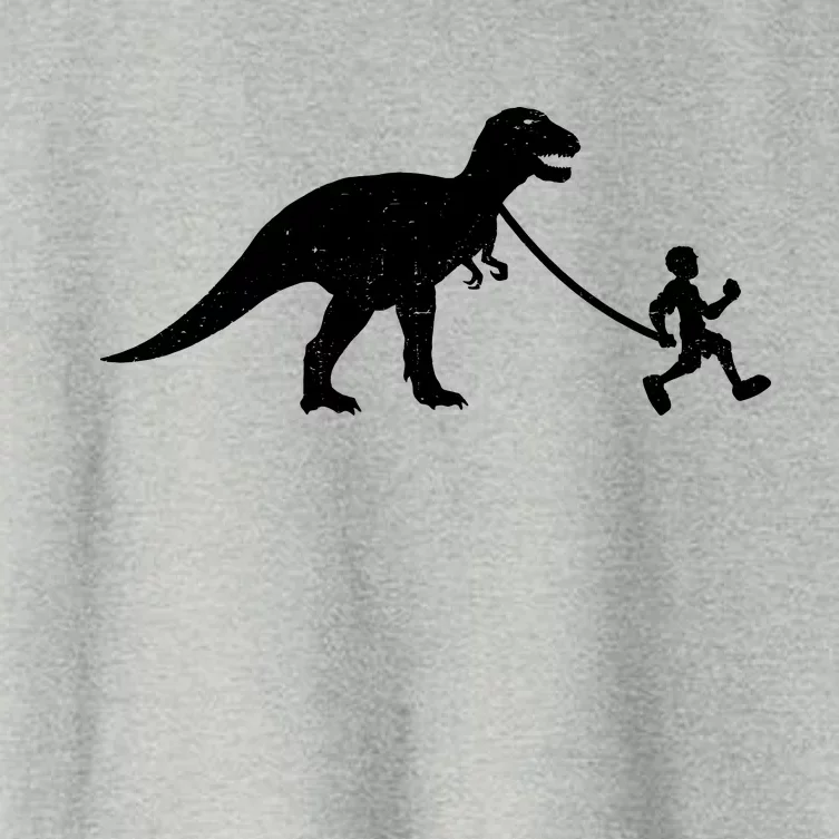 Walking My T-Rex Women's Crop Top Tee